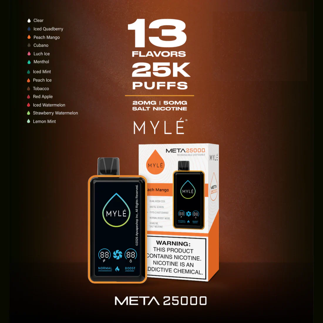Myle Meta 25000 Review: Maximum Puffs, Premium Flavor