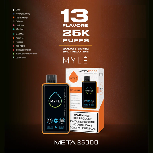 Myle Meta 25000 Review: Maximum Puffs, Premium Flavor