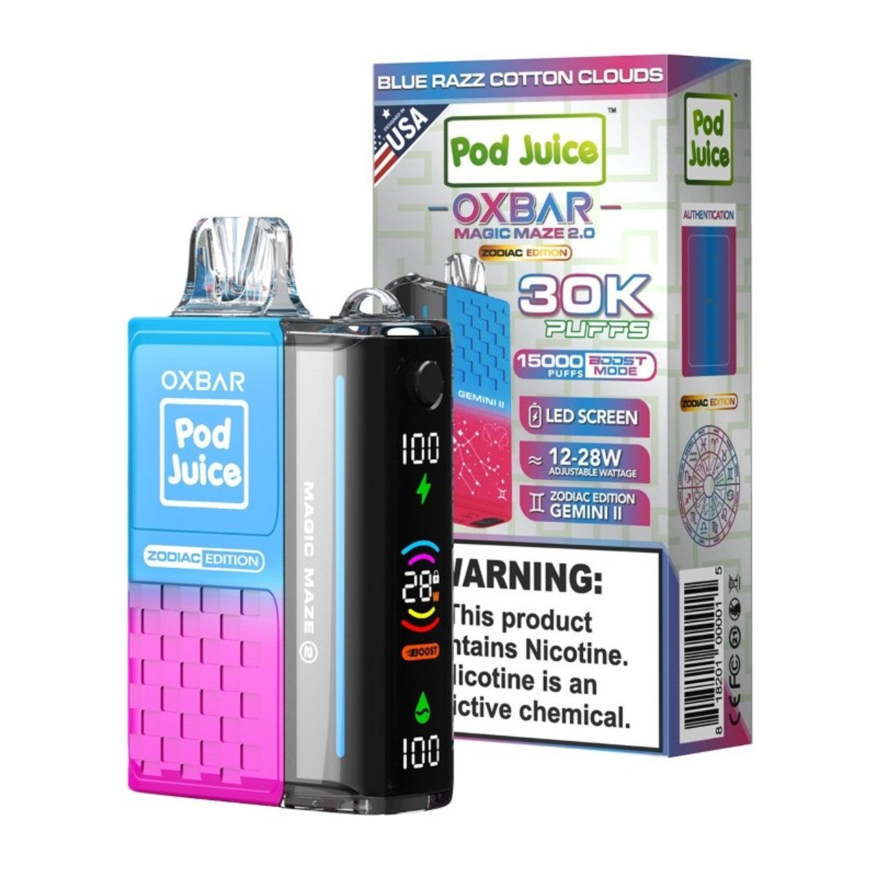 Oxbar Magic Maze 2.0 30000 Puffs Disposable Vape