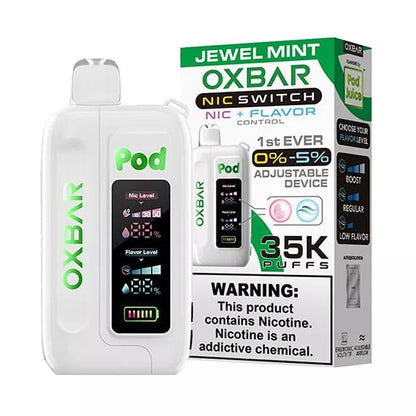 Oxbar Pod x Nic Switch 35000 Puffs Disposable Vape Adjustable Nicotine
