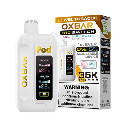 Oxbar Pod x Nic Switch 35000 Puffs Disposable Vape Adjustable Nicotine